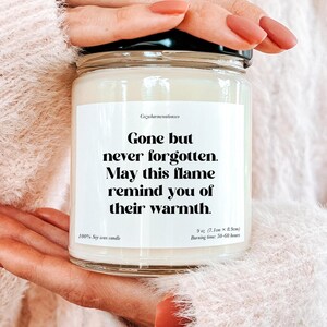 Memorial Candle Gift, Remembrance Candle, Sympathy Gift Candle, Bereavement Candle, Thoughtful Memorial Gift, Condolence Candle