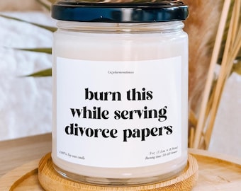 Funny Divorce Candle, Breakup Candle Gift, Divorce Gift for Him or Her,  Newly Divorced Candle Gift, Divorce Party Gifts