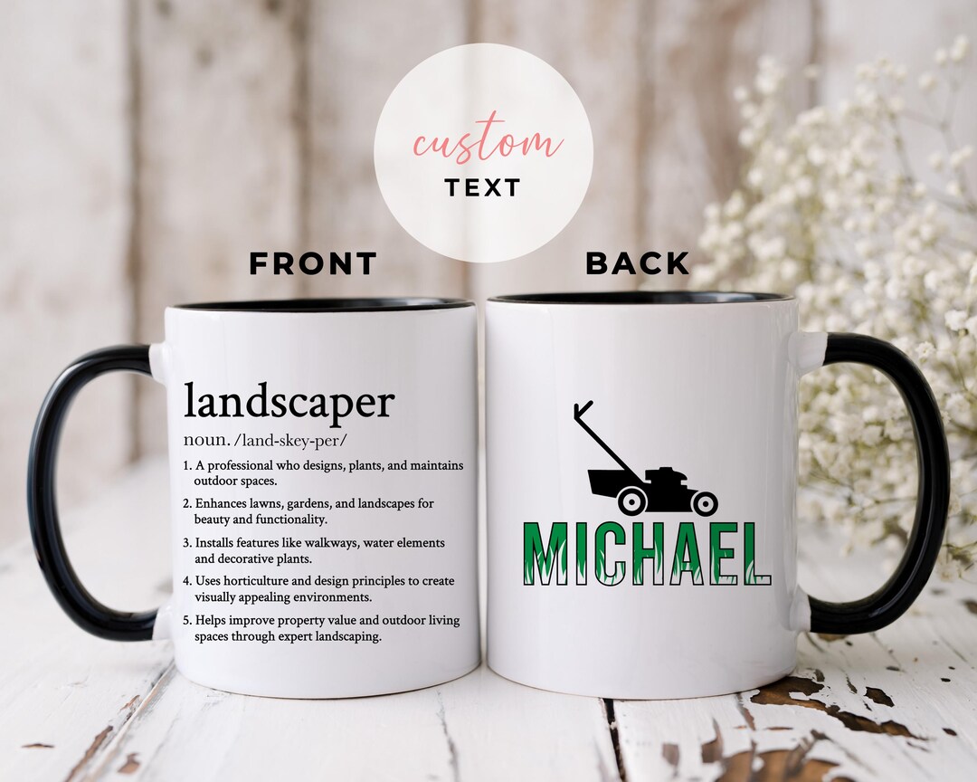 Custom 14oz Marble Mug - Personalized Garden Gifts For Gardeners - Sow Much Love