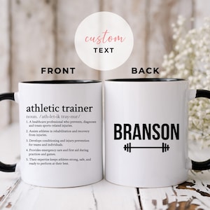 Personalized Athletic Trainer Mug, Athletic Training Student Gift, Athletic Trainer Appreciation Gift Sports Medicine Gift, Sports Therapist