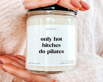 Pilates Candle Funny Workout Candle Fitness Lover Gift Pilates Enthusiast Gift Pilates Studio Candle Pilates Decor Candle for Her