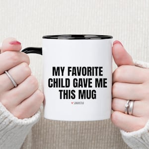 Regalo personalizzato per genitori, regalo per mamma o papà dal figlio preferito, tazza personalizzata da figlia a figlio, idea regalo per genitori, il regalo migliore per papà e mamma