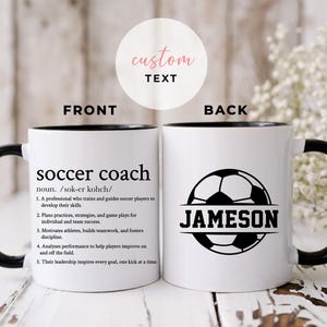 Personalized Soccer Coach Definition Mug, Gift for Soccer Coach, Soccer Coach Birthday Gift Mug, Soccer Coach Appreciation Gift Mug