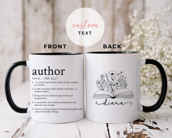 Personalisierte Autorin Tasse, neue Autor Geschenk, benutzerdefinierte Autor Definition Tasse, Autor Wertschätzung Geschenk, Schriftsteller Autor Geschenke für Sie