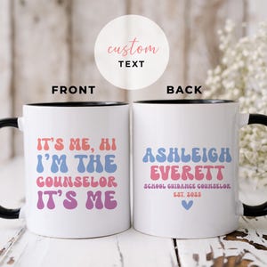 Custom Counselor Mug Personalized School Counselor Gift Funny Guidance Counselor Coffee Cup Graduation Gift For Teachers