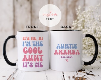Funny New Aunt Mug, New Auntie Gift, New Baby Pregnancy Announcement to Aunt, Godmom Aunt Gift, Gift for the New Aunt, Cute Cool Aunt Gift