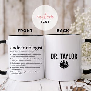 Personalized Endocrinologist Mug, Gift Mug for Endocrinologist, Endocrinologist Appreciation Gift, Best Endocrinologist Gift Mug