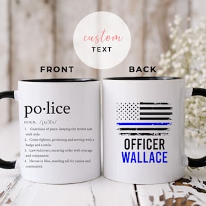 Custom Police Officer Definition Mug, Police Coffee Mug, Gift For New Police Appreciation Gift, Police Birthday Gift, Cop Husband Gift Ideas