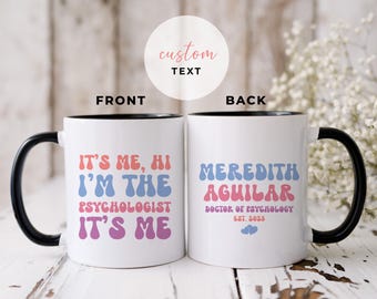 Personalized Psychologist Mug, New Psychologist Gift, Gift for Mental Health Professionals, Psychologist Appreciation Gift, Psychology Mug