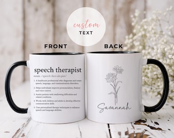 Taza personalizada para logopeda, regalo de agradecimiento para logopedas, regalo para nuevos logopedas, regalos para logopedas