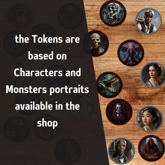 190 Call of Cthulhu Tokens, Characters and Monsters ...