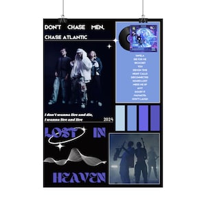 Pósters musicales de Chase Atlantic / Arte mural estético de bandas, decoración de discos de vinilo, regalo para amantes de la música, decoración del hogar, portadas de álbumes