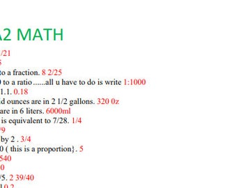 HESI A2 MATH 2024/2025 EXAM