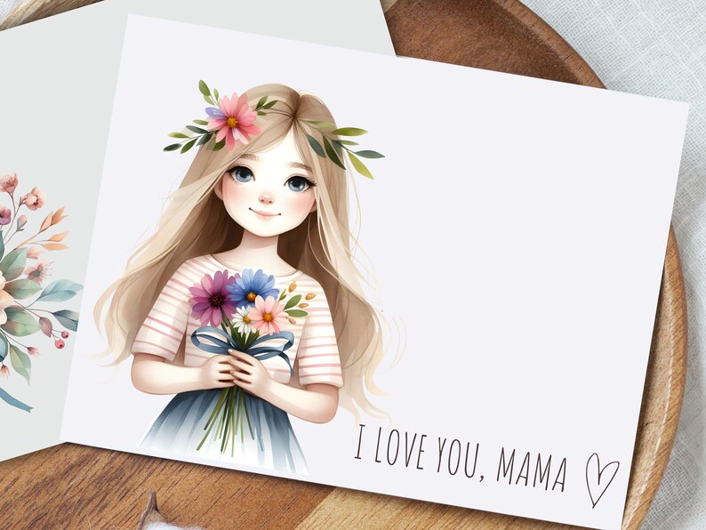 Printable Mother's Day Card, Mother's Day Card From Daughter, Mother's Day Printable, Happy ...