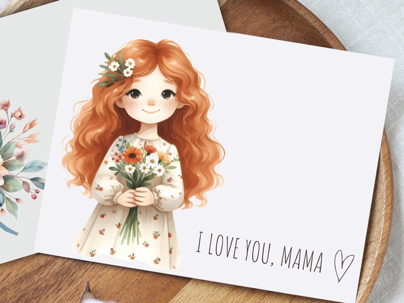 Printable Mother's Day Card, Mother's Day Card From Daughter, Mother's Day Printable, Happy ...