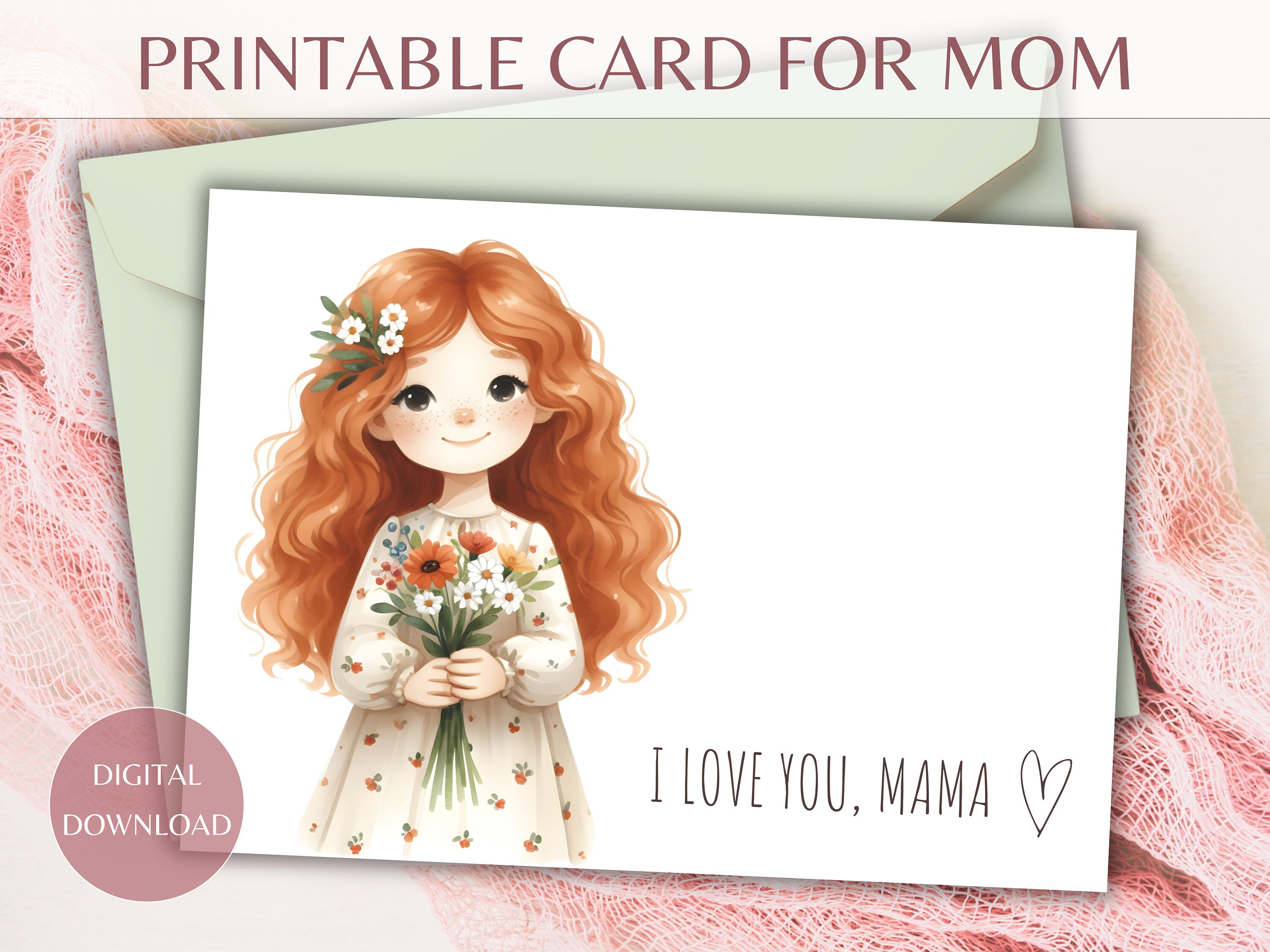 High-Quality Mothers Day Cards For Daughter's Printable Scene Digital Art High-Quality Mothers Day Cards For Daughter's Printable Scene Digital Art