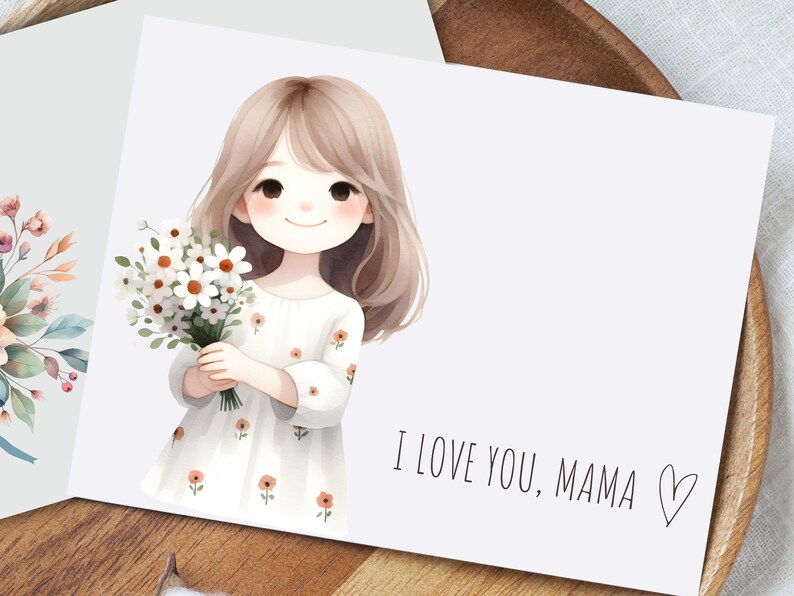 Printable Mother's Day Card, Mother's Day Card Printable, Mother's Day Printable, Happy Mother's Day Card, Envelope Template Included zdjęcie 8