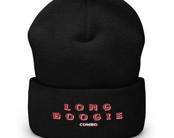 Long Boogie Combo, Black - Cuffed Beanie