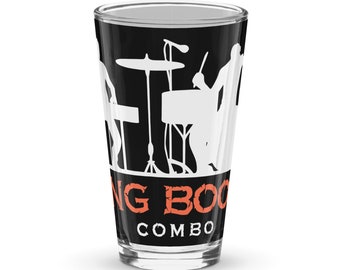 Long Boogie Combo Logo - Shaker Pint Glass