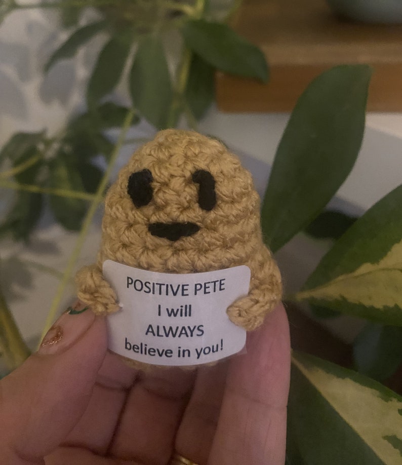 Positive Potato Kuschelpuppe - Handgemachte Glücksbringer Für Emotionale Unterstützung
