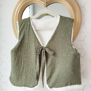 Gilet de berger enfant Vert