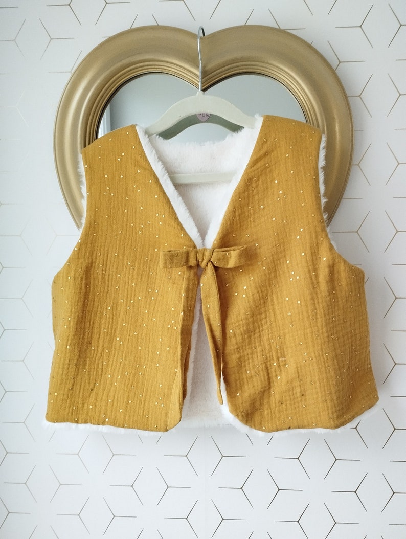 Gilet de berger enfant Jaune