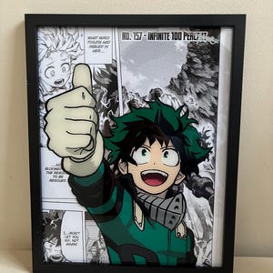 Deku - Pintura em vidro de My Hero Academia