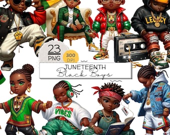 Juneteenth Black Boys PNG Clipart, Afro American Kids, Melanin Boy Sublimation, African American Clip Art , Black History Month Png