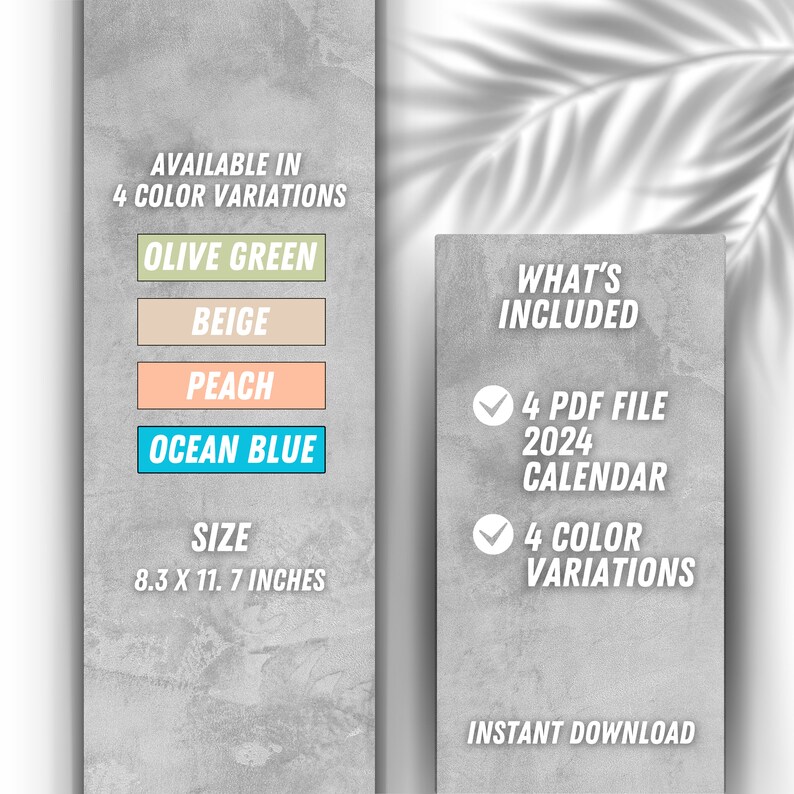 2024 Calendar 2024 Monthly Planner Landscape Elegant Monthly Calendar
