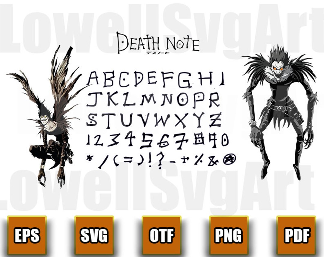 Anime Png, Anime Schrift, Anime SVG, Anime Alphabet, Anime Clipart ...