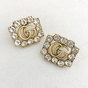 Vintage Stylish Gucci square earrings