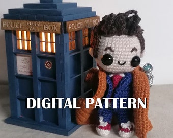 Décimo Doctor Patrón Crochet Doctor Who PDF amigurumi