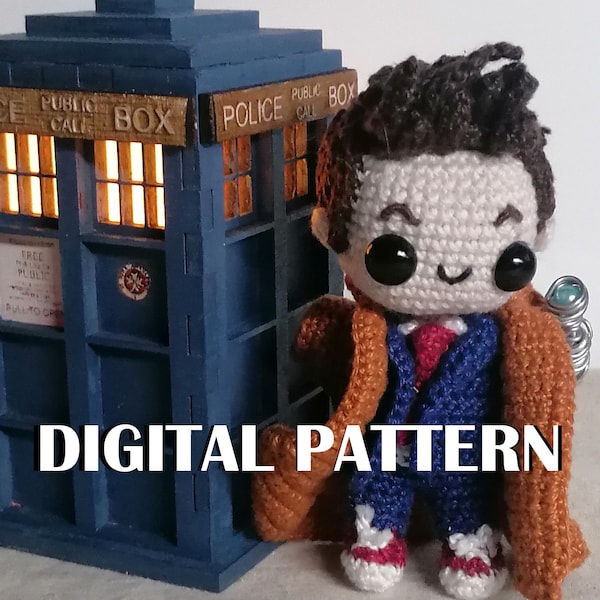 Tenth Doctor Crochet Pattern Doctor Who PDF amigurumi