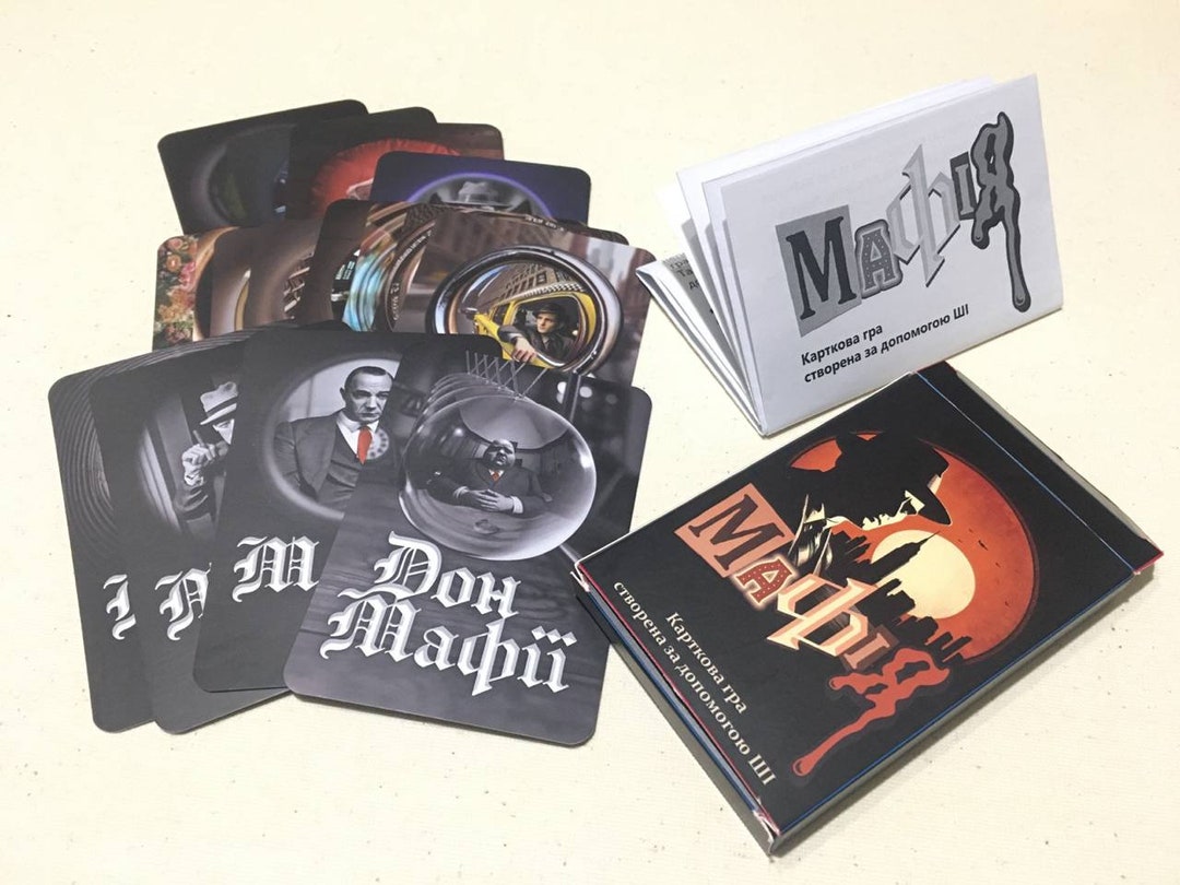 Mafia Card Game by AI 1920sstyle Etsy