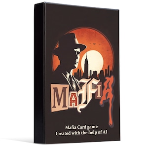 Retro Kartenspiele, Mafia Kartenspiel, Detektiv Kartenspiel, Spielkarten Set, Retro Gaming Karten, Luxusspielkarten, Kartensammlung