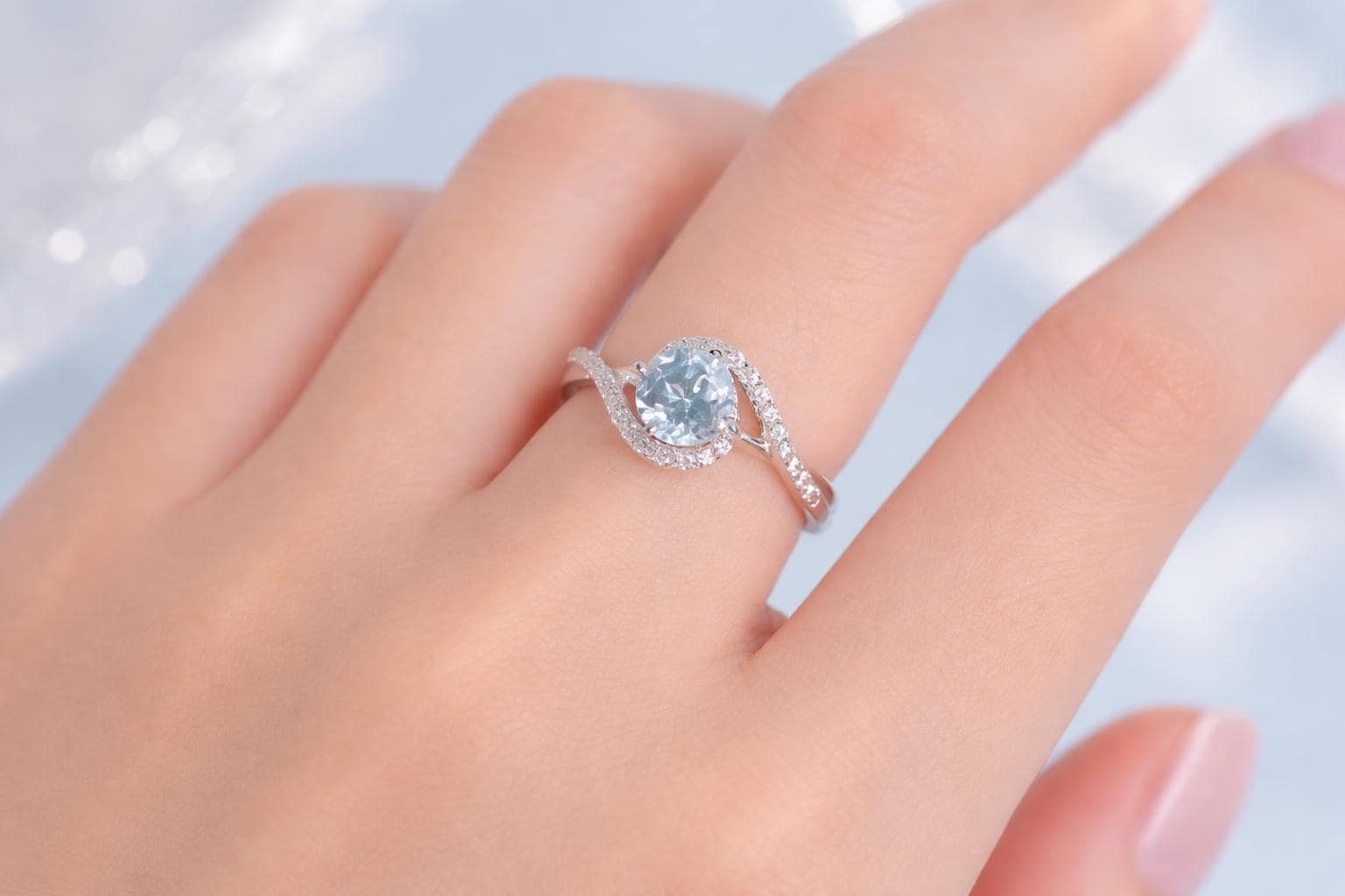 Bague Rétro Femme Argent 925 Avec Marcassite Et Cristal Topaze - Taille 54 - Neuf Sans Emballage