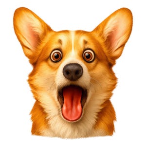 Funny Shocked Dog Clipart Bundle – 20 Hilarious Dog Faces PNG JPG | Instant Download | Commercial Use