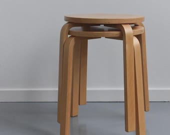 Lebbervintage® - ヴィンテージ '99 IKEA「Frosta」スツール、アルヴァ