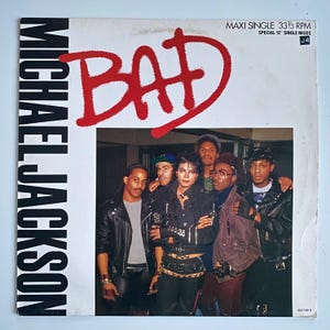 Michael Jackson - Bad - vinyl maxi single - 1987