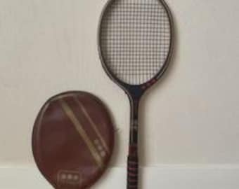 Vintage Rucanor - Wooden Tennis Racket with Sleeve