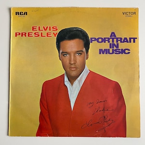 Elvis Presley - A Portrait in Music album - vinyl LP record