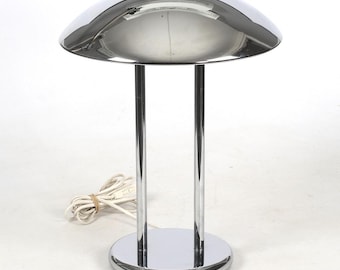 Vintage Ikea Barad Chrome Mushroom lamp - 1980s - design by Robert Sonneman