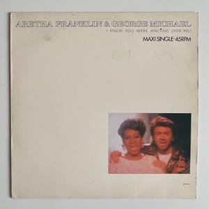 George Michael and Aretha Franklin - I Knew You Were Waiting (for Me) - vinyl maxi single record - 1986