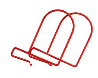 Vintage Ikea FLIT Red Metal bookend - Set of 2 - 1990s