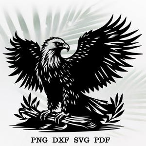 Flying eagle svg - pdf - png - dxf - eagle head - american eagle - commercial use - bird - silhouette - clip art - instant download - eagle
