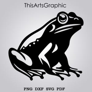 Frog PNG, Cute Frog SVG, Frog SVG Cut table Design,svg,dxf,png Use With Silhouette Studio & Cricut_Instant Download