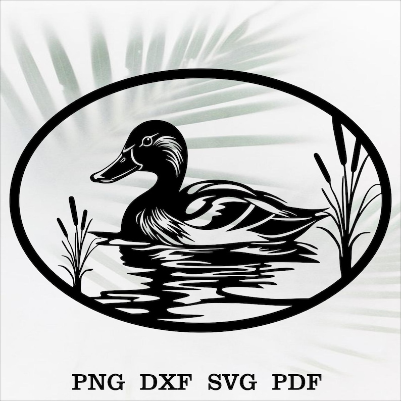 Detailed Duck File Duck Scene Dxf, Bird Cut File for Laser Plasma, Cnc Metal Decor, Svg ...