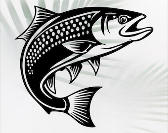 Bass Fish SVG DXF: CNC Laser Cut File (Digital Download)