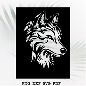 Wolf Cut File: Laser, Plasma, Cricut, CNC (Digital Download)