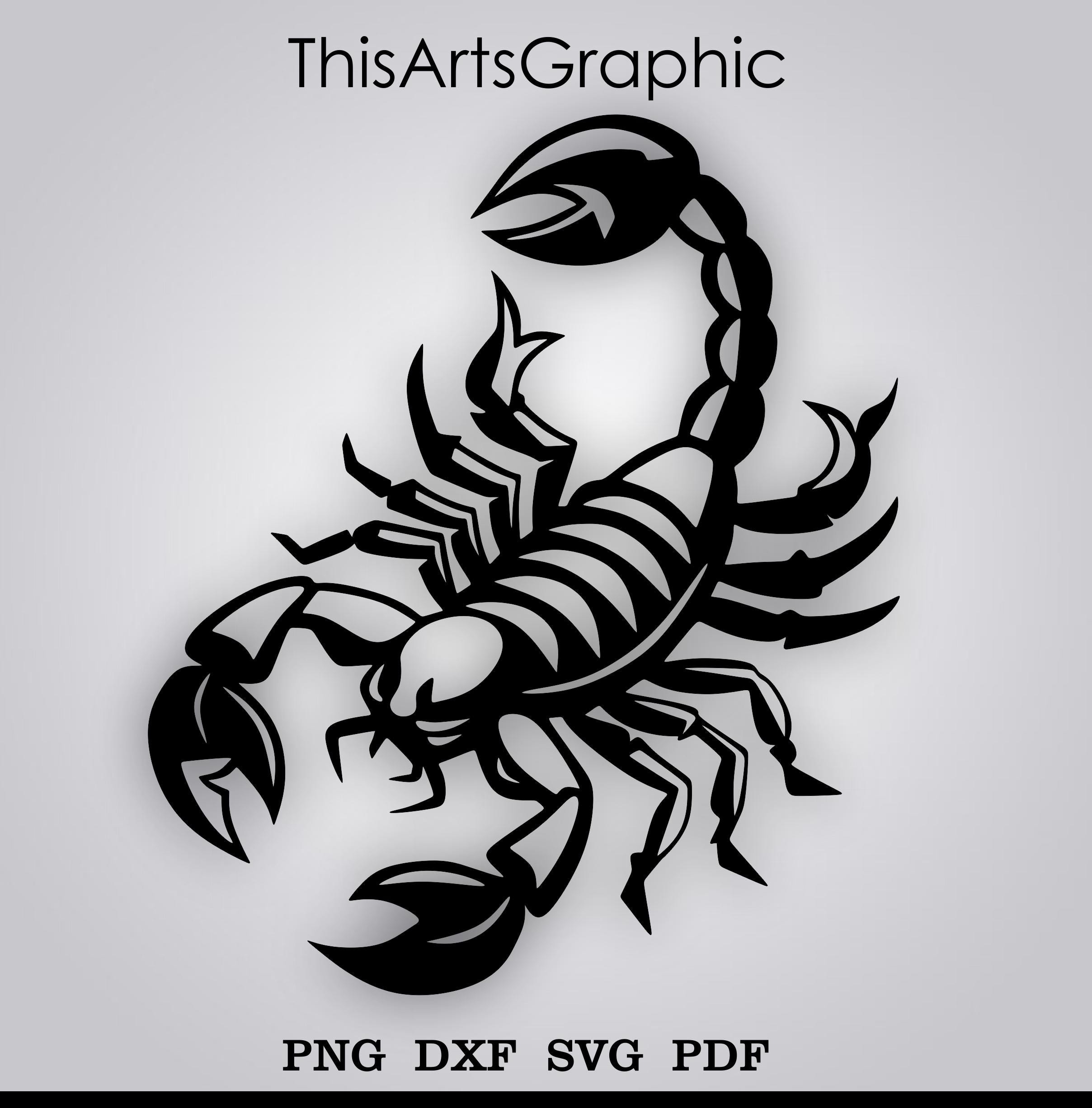 Scorpion SVG Clipart: Laser Cut File (digital Download) - Etsy Israel